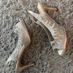 Elegant Silver and Gold Heels